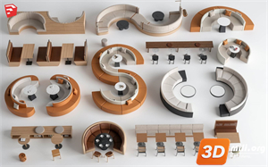 Cafe Furniture Skp Files 
